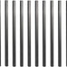 Baluster 1" x 1/2" Rectangular 38" Long, Powder Coated Black - RCTB38 (10 pcs)