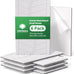 12 Pack Acoustic Wall Panels Sound Absorbing for Recording Studio, Self-Adhesive Leaf Textured Decorative White Art Ceiling Tiles - Acoustical Treatments for Home Gaming Room Door 17"×12"×0.4"