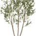 VIVATREES Olive Trees Artificial Indoor, 7FT Tall Faux Olive Tree with White Tall Planter, Artificial Plants with Natural Wood Trunk and Lifelike Fruits for Home Office Decor