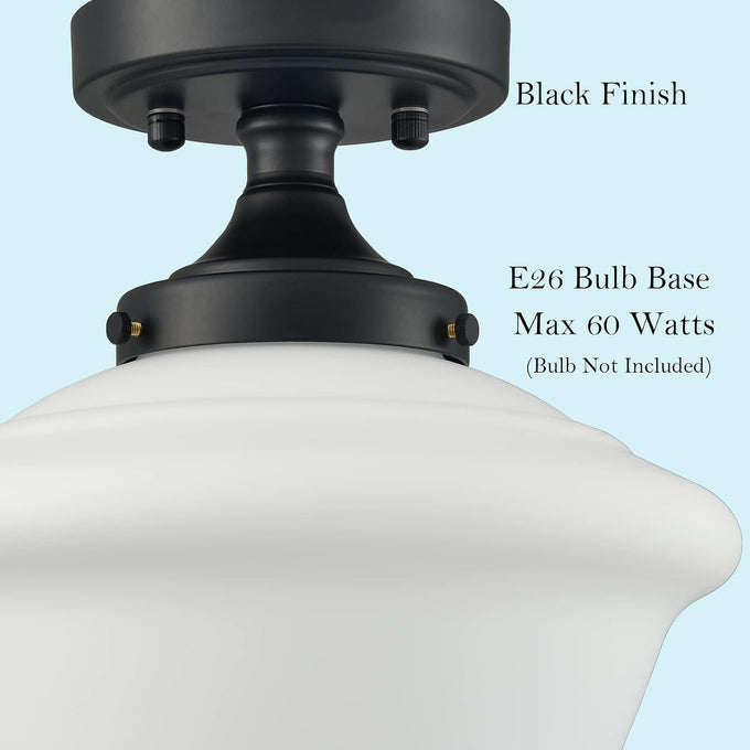 SAMTEEN Modern Farmhouse Black Schoolhouse Light Fixtures