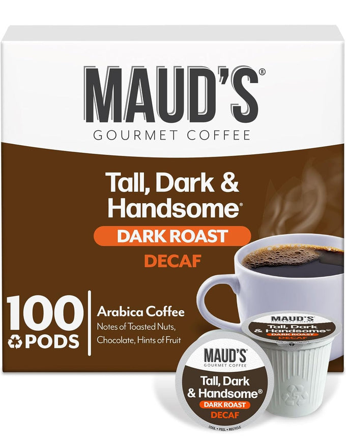 Maud’s Decaf Dark Roast Coffee Pods, 100ct