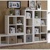 Better Homes and Gardens Bookshelf Square Storage Cabinet 4-Cube Organizer White