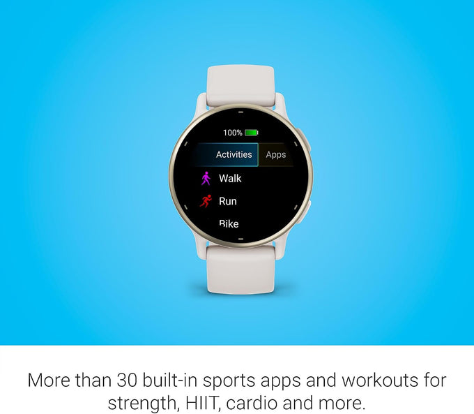 Garmin vívoactive® 5, Health & Fitness GPS Smartwatch, 42mm, Ivory