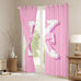 jejeloiu Pink Bowknot Blackout Curtain,(2 Panels,52 x 90 Inch),Gifts Women Teen Girl Initial Letter K Curtains for Bedroom Living Room,Girly Romantic Blackout Curtains,Window Treatments