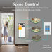 LANBON Smart Light Switch,1/2/3 Gang,3 Way for Whole House, LCD Magic Panel by WiFi Mesh Never be Offline, 2.4G Wi-Fi Smart Switch Compatible with Alexa&Google Home, Neutral Wire Required,L8-HS-White