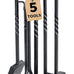 Amagabeli 5 Pieces Fireplace Tools Sets Wrought Iron Indoor Fireplace Set with Poker Tongs Broom Shovel Stand Fire Tools Outdoor Rustic Fire Poker Set Fire Place Hearth Accessories Sets Antique Pewter