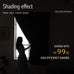 Self Adhesive Curtains Portable Blackout Curtain Simple and Easy to Install Bedroom Window Thermal Lnsulated Kitchen Room Darkening Black Small Drapes, 59" W X 96" L, White, 2 Panels