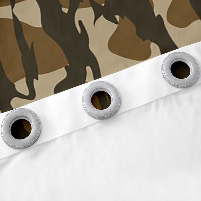 Feelyou Camouflage Camo Treatments Window Curtain 2 Panels 52 x 90 Inch