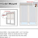 AOSKY Light Filtering Roller Shades for Indoor Windows, 46"W x 72"H, White