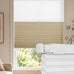 LazBlinds No Drill Cordless Day Night Cellular Shades, 34.5"W x 64"H, White