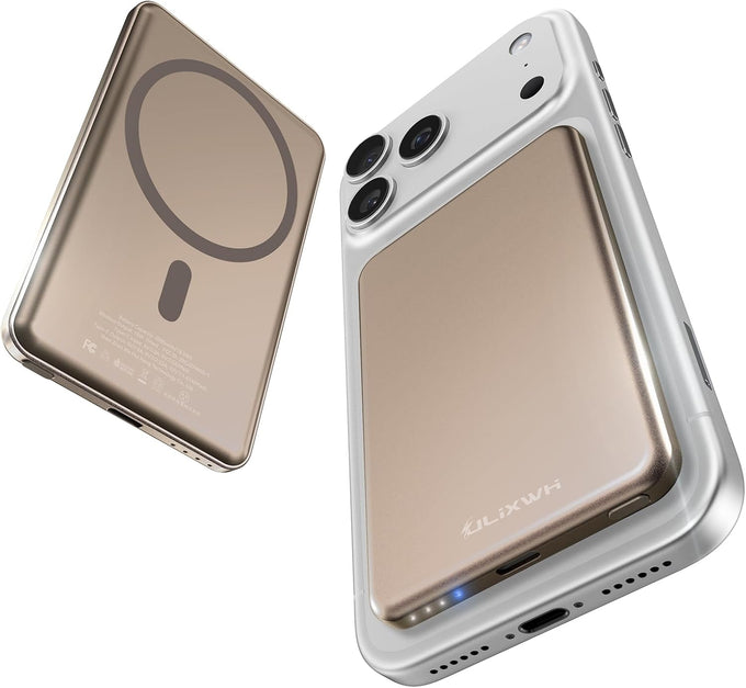 ULiXWH [0.3" Ultra Slim] [Alloy-Made] for Magsafe Portable Charger iPhone
