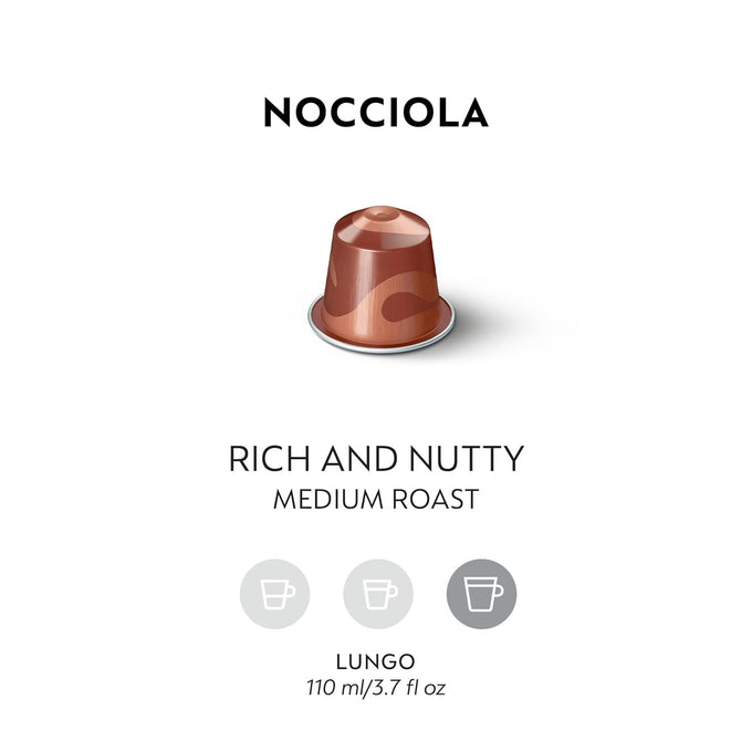 Nespresso Original, Nocciola Medium Roast, 50-Count Espresso Pods