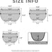 Kante Set of 3 Black Concrete Bowl Planters 20" 15.7" 11.8" Dia