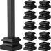Moxweyeni 96 Pcs Iron Baluster Shoes for Square Staircase Balusters