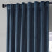 HPD Half Price Drapes Signature Plush Velvet Blackout Curtains for Bedroom (1 Panel), 50W X 96L Hotel Black Out Curtains for Living Room, Thermal Insulated Blackout Curtains for Windows, Varsity Blue