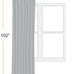 ChrisDowa Tan Blackout Curtains 102 Inches Long 2 Panels for Bedroom
