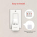 SwitchBot Bot White & Hub Mini Kit: Automate IR Devices & Physical Switches with Alexa/Google Voice Control, App Scenes & Timers.