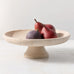 Koville Natural Italian Travertine Fruit Bowl, 11 Inch Decorative Pedestal Bowl, Handmade Stone Centerpiece Bowl for Kitchen Counter, Coffee Table & Dining Table, Modern Home Decor, Beige