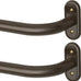 2 Pack Curtain Rod 36-120 Inch, Bronze Curtain Rods for Windows