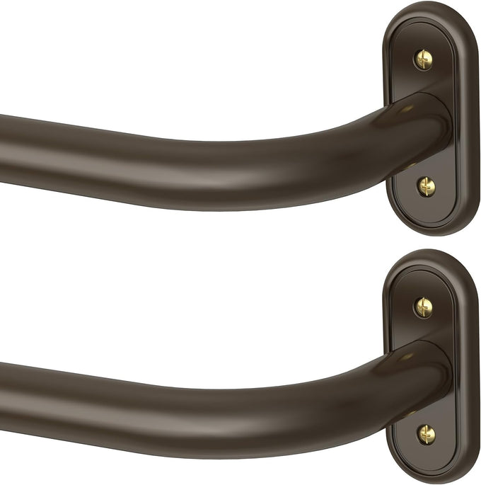 2 Pack Curtain Rod 36-120 Inch, Bronze Curtain Rods for Windows