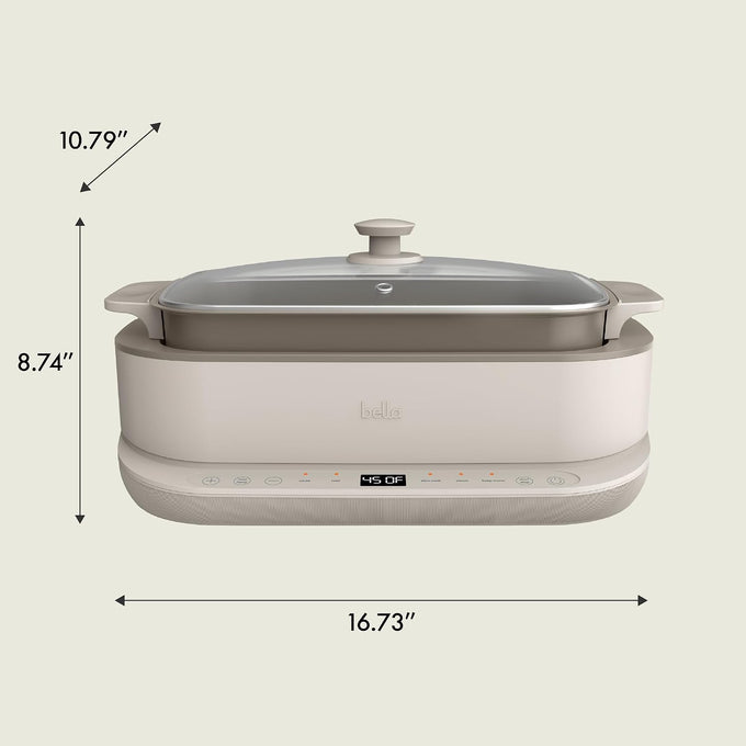 bella Multi 4-in-1 6qt MultiCooker, Oatmilk