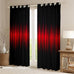 Feelyou Red and Black Darkening Drapes Abstract Ombre Blackout Curtains Boys Stripes Window Curtains Kids Toddler Red and Black Striped Window Treatments (2 Panels, 52 x 84 Inch)