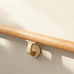 8 FT Handrails for indoor&outdoor stairs,deck,slope,Modern Aluminum Handrail Set, Wall-Mounted with Zinc-Alloy Brackets，Crafted from aluminum alloy (not solid wood) rust-free (Cherry Wood Grain, 8 FT)