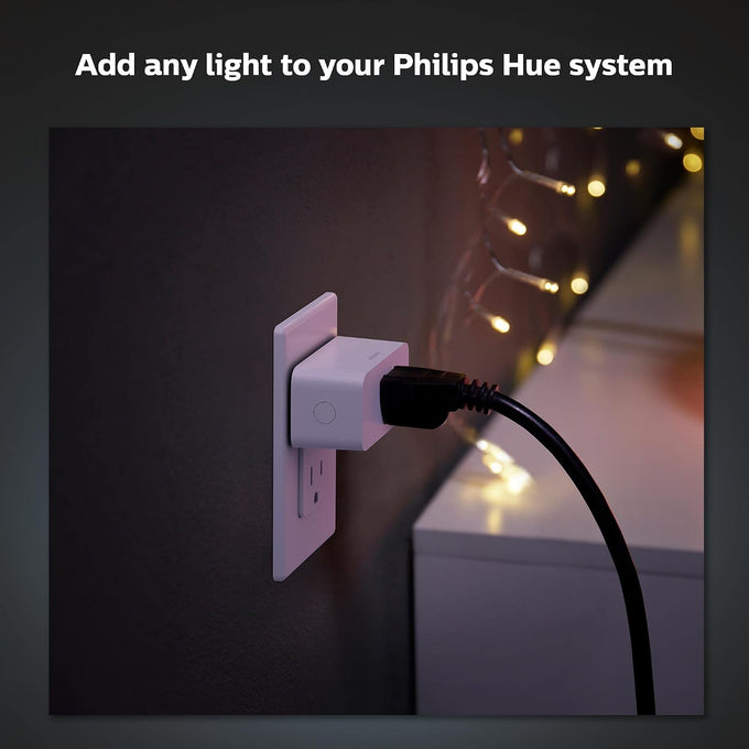 Philips Hue Smart Plug, White - 2 Pack - Turns Any Light Into a Smart Light - Control with Hue App - Compatible with Alexa, Google Assistant, and Apple HomeKit