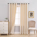 ELKCA Beige Double-Sided Chenille Curtains for Living Room Modern Window Treatment for Bedroom Curtain,Grommet Top,2 Panels (Beige, 52" W x 104" L)