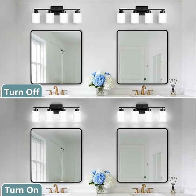 Black Bathroom Light Fixtures Vanity Lighting Over Mirror