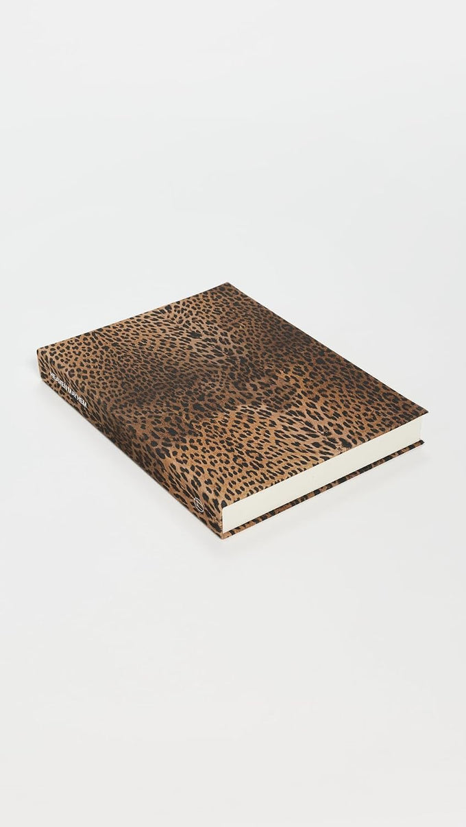 Heaven Mayhem Textured Book Box, Faux Leather Jewelry Organizer, Leopard