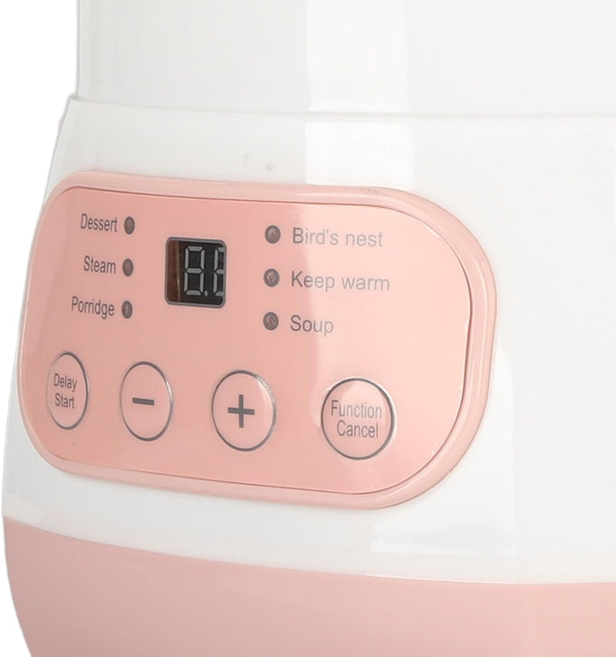 Electric Stew Pot, Dry Burning Prevention Ceramic Lining Smart Soup Cooker for Home Kitchen (US Plug 110V)
