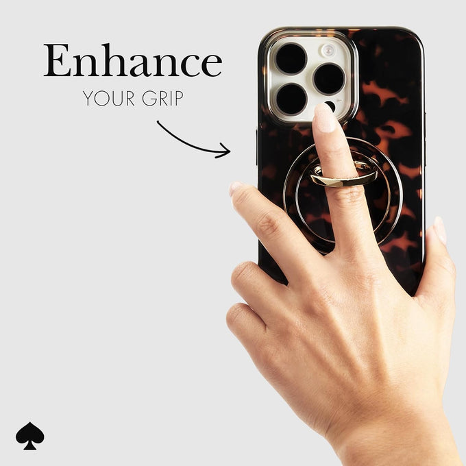 kate spade new york Magnetic Phone Ring Grip with Stand - Tortoiseshell