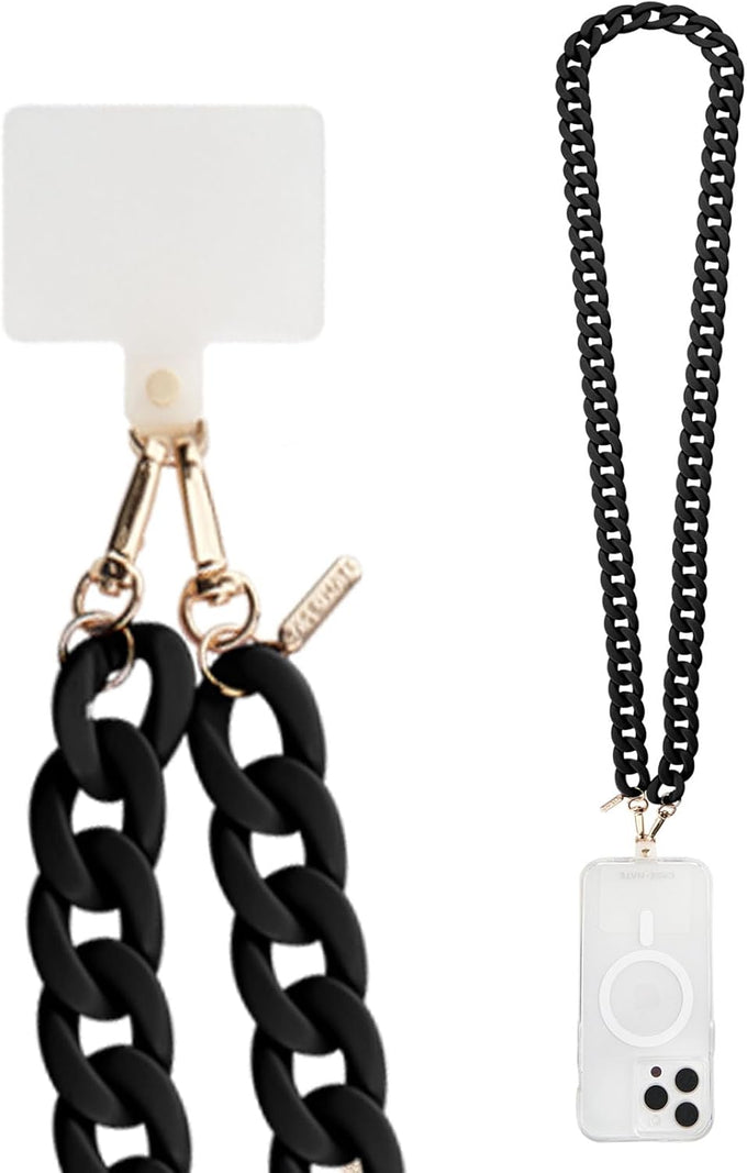 Case-Mate Crossbody Phone Lanyard/Chain - Hands-Free Strap - Black