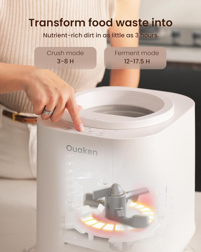 4L Electric Composter for Kitchen, Smart Countertop Compost Bin