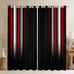 jejeloiu Pink Darkening Drapes (2 Panels, 52 x 96 Inch) Ombre Black Curtains for Bedroom Living Room for Kids Decor Gradient Style Blackout Curtains Abstract Window Treatments