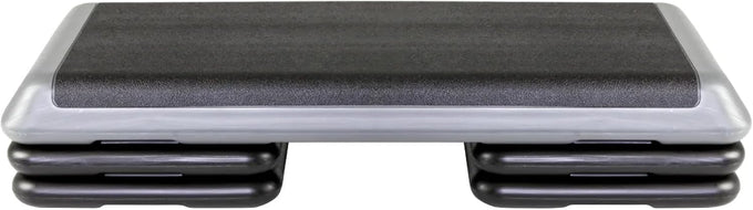 The Original STEP Exercise Step Platform, Health Club Size Stepper for Exercise at Home with 4 Stackable Risers for Height Adjustments