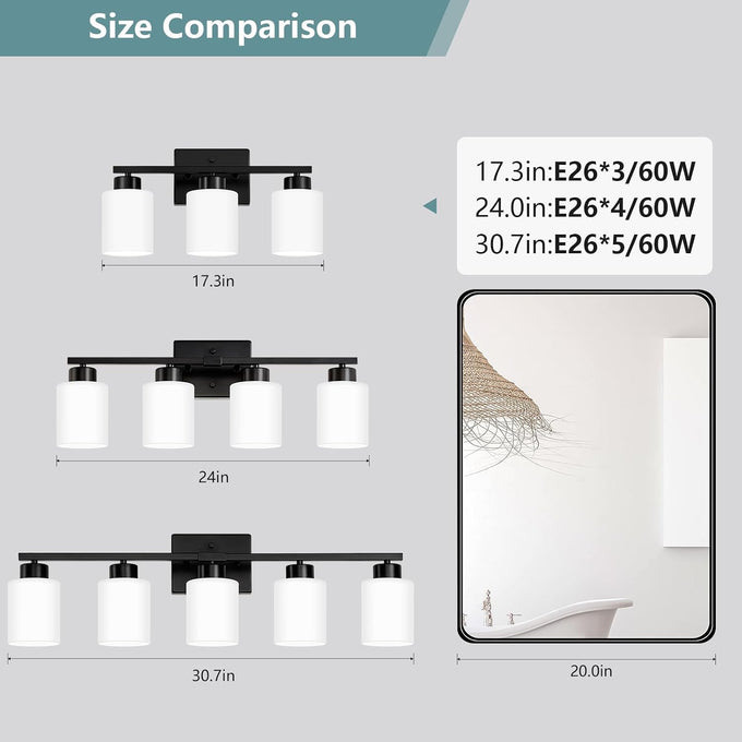 Black Bathroom Light Fixtures Vanity Lighting Over Mirror