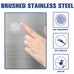 BestOffice | 13 Gallon Stainless Steel Trash Can with Lid | Steel