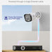 SANNCE 2K 3MP PoE Camera System - NVR with 4PCS Bullet Cameras(1TB HDD)