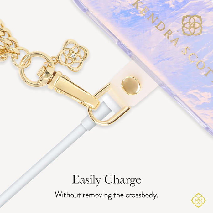 Kendra Scott Crossbody Phone Chain - Neck Phone Lanyard - Gold Filigree
