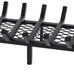 24 Inch Fireplace Grate with Ember Retainer,Cast Iron Fireplace Log Grate,Fireplace Log Holder,Heavy Duty Solid Steel Fireplace Wood Holder,Wood Stove Wrought Rack for Indoor Hearth Outdoor Fireplace