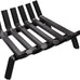 AMAGABELI GARDEN & HOME Fireplace Grate Log Holder 24 Inch Firewood Burning Rack Heavy Duty Wrought Iron Solid Steel for Chimney Hearth Fire Pit Outdoor Kindling Tools Wood Stove Accessories