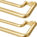 KAMANINA 2 Pack Double Curtain Rod 32 to 86 Inch, Gold Blackout Drapery Rod
