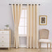 ELKCA Beige Double-Sided Chenille Curtains for Living Room Modern Window Treatment for Bedroom Curtain,Grommet Top,2 Panels (Beige, 52" W x 104" L)