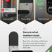Keyless Entry Fingerprint Digital Smart Lock with Handle & Keypad: Electronic/Electric Lock with Code, App Control Biometric Deadbolt Door Knob for Front, Interior, Exterior & Bedroom Door (Silver)