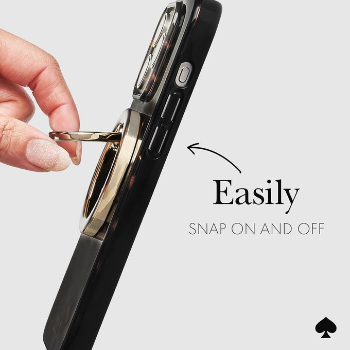 kate spade new york Magnetic Phone Ring Grip with Stand - Tortoiseshell