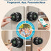 Smart Fingerprint Door Knob with Keypad, Fingerprint Door Lock, Matte Black