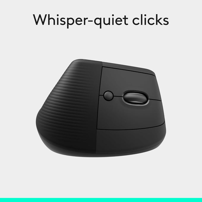 Logitech Lift Vertical Ergonomic Wireless Mouse - Graphite