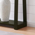 Kings Brand Furniture Emma Narrow Console Table, 44-Inch Wood Entryway Table for Hallway, Living Room, Behind Sofa, Modern Accent Sofa Table for Foyer, Space Saving Design (Caviar, 44 inches)